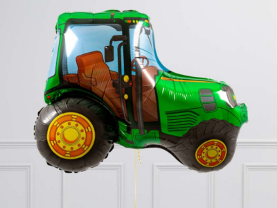 Шар с гелием Трактор зелёный